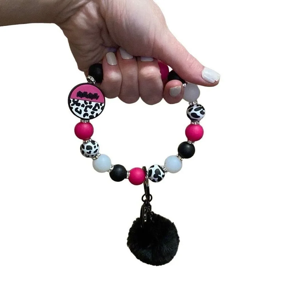Beaded Wristlet Keychain